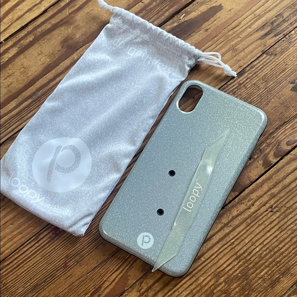 Loopy Case iPhone XS Max/8Plus Sparkling Silver